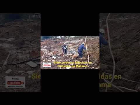 así rescatan los cuerpos en el municipio de Mallama en Nariño Colombia febrero 2026