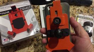Great way to hold your smart phone on a dirt bike / Mob Armor - Switch Marball & Mobnetic Elite
