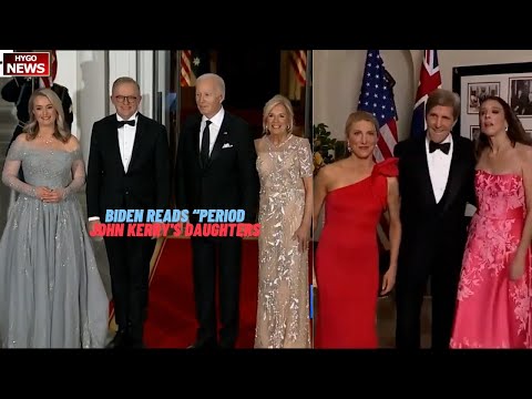 Biden Reads “Period” From His Pre-Written Script; Don't Fall; John Kerry's Daughters
