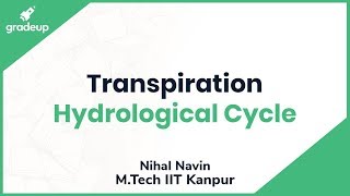 Transpiration, Evapotranspiration | Hydrology | GATE Civil 2019