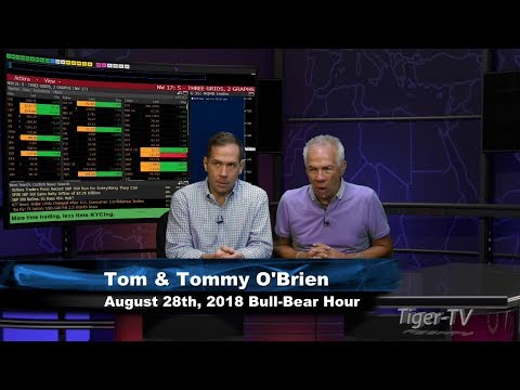 August 28th Bull-Bear Nadex Option Hour on TFNN - 2018
