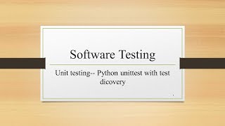 Download the video "Selenium + Python自动化测试之unittest探索性测试（test discovery） Python软件测试11——Python程序设计系列212"