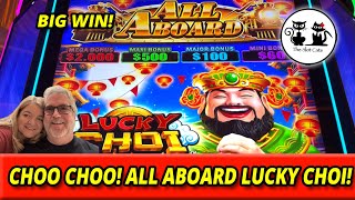 NEW ALL ABOARD SLOT! LUCKY CHOI! PLUS BIG WIN ON PLANET MOOLAH! #theslotcats
