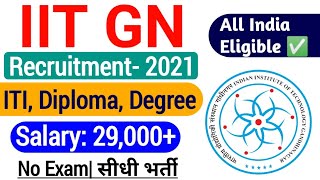 IIT Gandhinagar Vacancy 2021| IIT Gandhinagar Recruitment 2021| IIT Gandhinagar Latest Vacancy 2021|