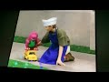 Barney Adventure Bus Robert Kristan Keeska Chip King Queen Cowgirl Pizza Little People Bus 2000