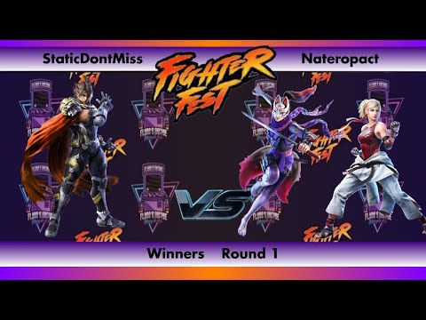 Flynn's Arcade Fighter Fest 5 WR1 - StaticDontMiss (Lars) Vs Nateropact (Kunimitsu Lydia) Tekken 7