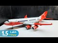 How To Make Airplane From Cardboard Airplane Cardboard Model Cardboardcraft