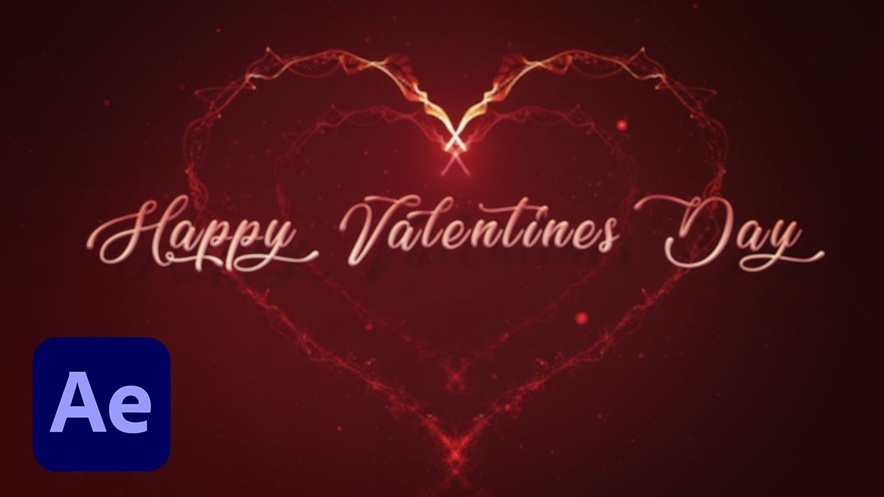 How To Create a Valentine's Particles Heart in Adobe After Effects using Trapcode Particular