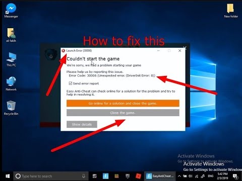 HOW TO fix error (30006) or any nb of anty cheat luncher \ fortnite