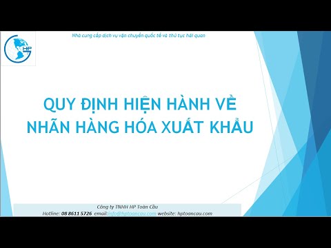 Quy Định Hiện Hành Về Nhãn Hàng Hóa Xuất Khẩu