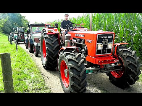 Die berühmtesten Traktoren der Schweiz - Hürlimann Oldtimer in Anreise
