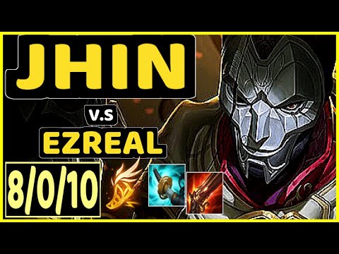 COMP (JHIN) vs EZREAL - 8/0/10 KDA BOTTOM ADC GAMEPLAY - EUW Ranked MASTER