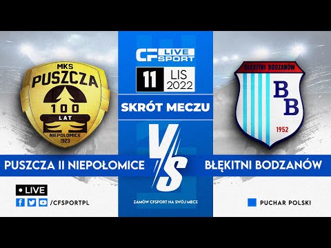 Skrót meczu 📺 Puszcza II Niepołomice - Błękitni Bodzanów 11.11.2022 | Finał PP - Wieliczka 🏆