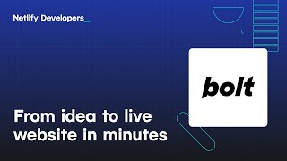 Download the video "From idea to live website in minutes with Bolt and Netlify"