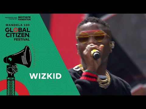 Wizkid Performs “Come Closer” | Global Citizen Festival: Mandela 100