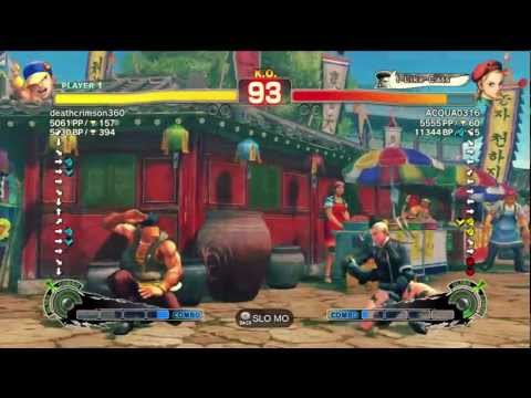 deathcrimson360 (Yun) vs ACQUA (Cammy) AE2012 Ranked Match *720p HD*