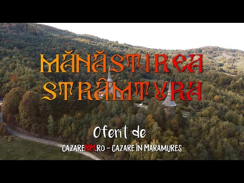 Manastirea Stramtura - Maramures (Vedere Aeriana)