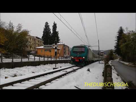 E.464 TITOLARE DEL REGIONALE IN UN TRANSITO INVERNALE A ROCCAVIONE (CN) LUN. 18 - 11 - 2019