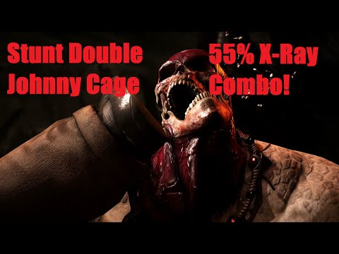 Mortal Kombat X: Stunt Double Johnny Cage 55% X-Ray combo!