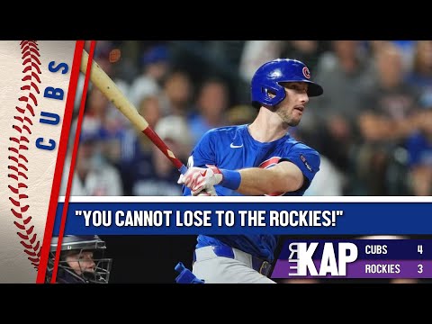 REKAP: ⚾️ Chicago Cubs 4-3 win over Colorado Rockies. ‘You cannot lose to the Rockies!’