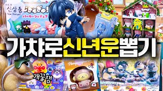 새해 다짐: 가챠 2026개 뽑기 (히로아카 나메코 사카데이 호빵맨 산리오 농담곰)