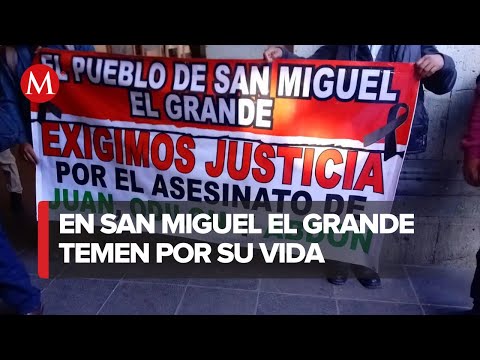 Pobladores de Oaxaca protestan por ataque armado en San Miguel el Grande
