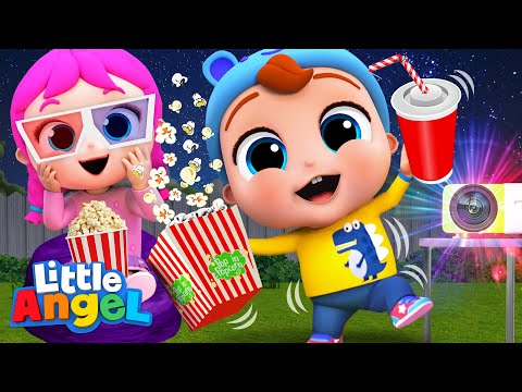 Movie Night Song | Little Angel Kids Songs & Nursery Rhymes