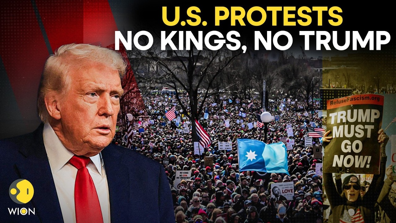 US-Iran War LIVE: ‘No Kings’ Protests Sweep US Over Trump Policies, Iran War | WION Live
