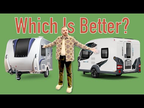 EPIC BATTLE OF COOL CARAVANS! Lightweight Swift Basecamp Range Versus Bailey Discovery Range, 2025