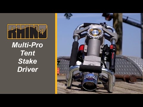 Rhino Multi-Pro Post Driver – Fast Tent Stake Installation
