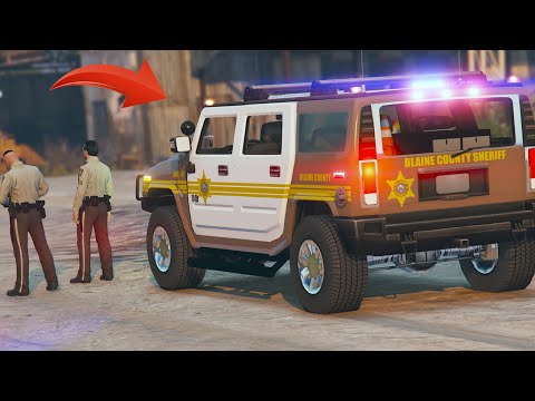 GTA 5 Mod LSPDFR - Hummer Patrol Blaine County