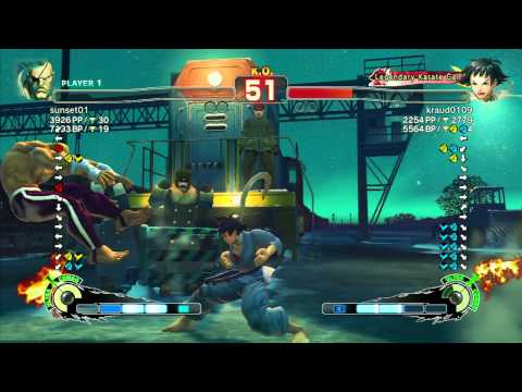 SSF4 AE: sunset01 (Sagat) vs kraud0109 (Makoto) - Ranked Match (720p HD)