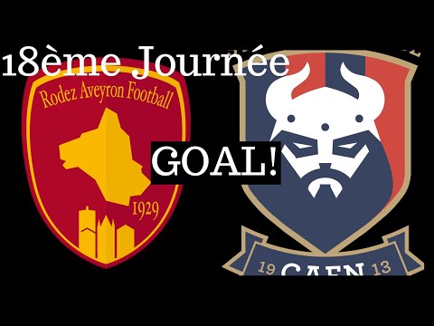 Rodez AF - Caen [(1)-0] (Goal 48') by Pierre Bardy