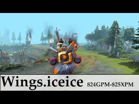 Wings.iceice - Dota 2 [Gyrocopter] 824GPM-825XPM pro game