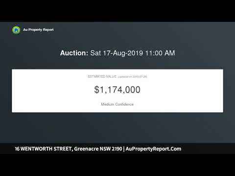 16 WENTWORTH STREET, Greenacre NSW 2190 | AuPropertyReport.Com
