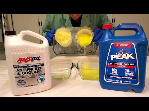 AMSOIL Coolant vs Peak Antifreeze & Coolant Cold Flow Test