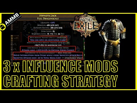 [POE] how to craft triple influence 6 link body armour 2022 (guide and strategy) "Double Elevated"