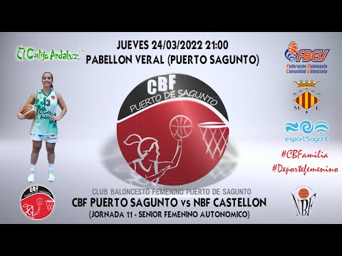 Videohighlights Senior El Cortijo Andaluz CBF Puerto Sagunto - NBF Castellón (J11 LIGA 21-22)