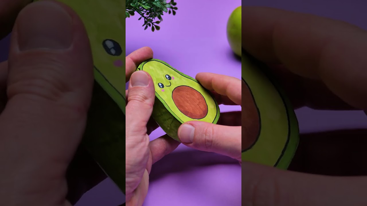 Creating the Most Adorable Avocado from Paper! Fun DIY Project