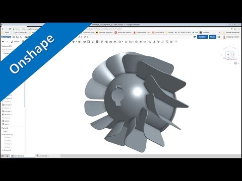 Userwish Fan Impeller Onshape Training Part Design