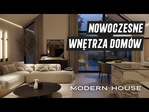 Nowoczesne wnętrza projektów domów Modern House