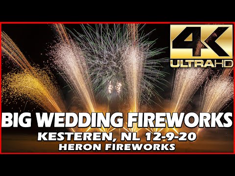 ⁽⁴ᴷ⁾ Big Wedding Fireworks \ Bruiloftsvuurwerk 12-9-2020 - Kesteren, NL. - Heron Fireworks