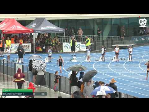 Girls Under 9 100m H7 - 2020 State Combined Events Championships // LAVicTV