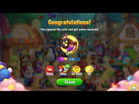 @Fishdom Win Strikes Level 6605 - 6616, Dreamland Event Safe Opened and Got Rewards