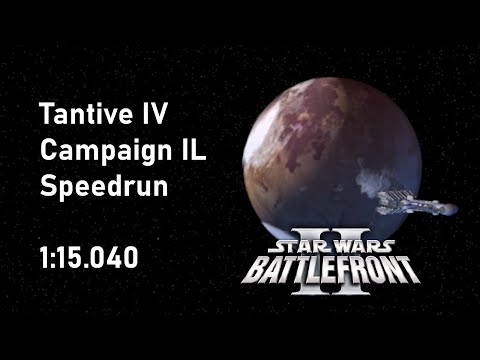 Star Wars Battlefront II (2005) Speedrun - Tantive IV Campaign IL in 1:15.040