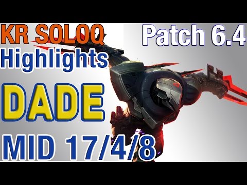 QG [dade] - Zed vs Corki - S6 Kr LoL Challenger Highlights #61