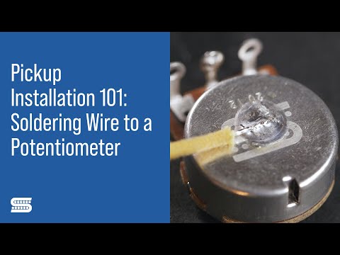 Guitar DIY - Soldering Wires to Back of Potentiometers