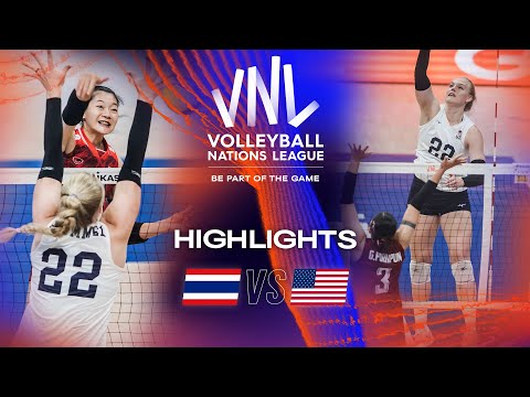 🇹🇭 THA vs. 🇺🇸 USA - Highlights Week 2 | Women's VNL 2023