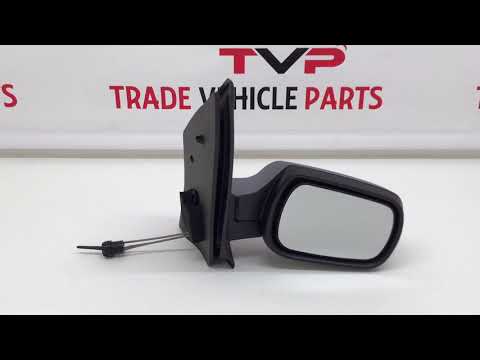 Fits Ford Fiesta Mk6 2002-2005 Door Wing Mirror Manual Primed Driver Side video