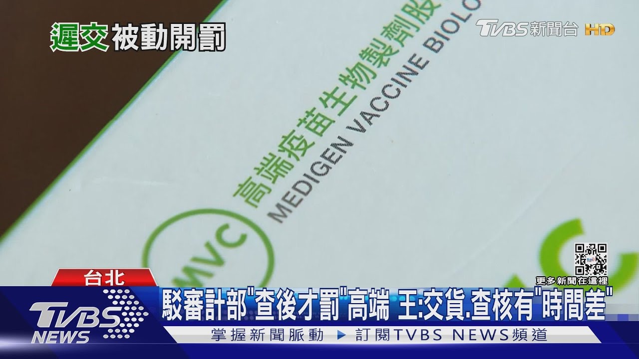 駁審計部「查後才罰」高端 王必勝:交貨、查核有「時間差」